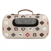 Geantă pliabilă pentru transportul animalelor, plasa respirabilă, 45x28x27cm, Crem