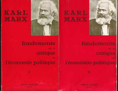 Fondements de la critique de l&amp;#039;economie politique Karl Marx foto