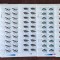 TIMBRE ROMANIA L.P.1278/1992 -PEȘTI -Set de 6 coli a cate 50 timbre -MNH