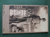 Fotografie Visit Portrait atelier ERNST MEIER PHOTOGRAPH -ORAS THUN -ELVETIA , MILITAR ELVETIAN , anii 1900 ,dimensiuni 11cm x 6 cm .