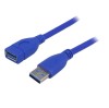 Cablu USB A mufa, USB A soclu, USB 3.0, lungime 1.8m, albastru, AK-USB-10, T145924