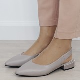 Cumpara ieftin Pantofi gri decupati din piele naturala BY6943-3 03