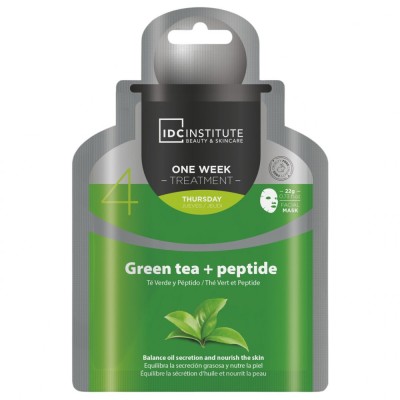 Masca faciala One Week cu Green Tea + Peptide, IDC Institute, 30903, 22 gr foto