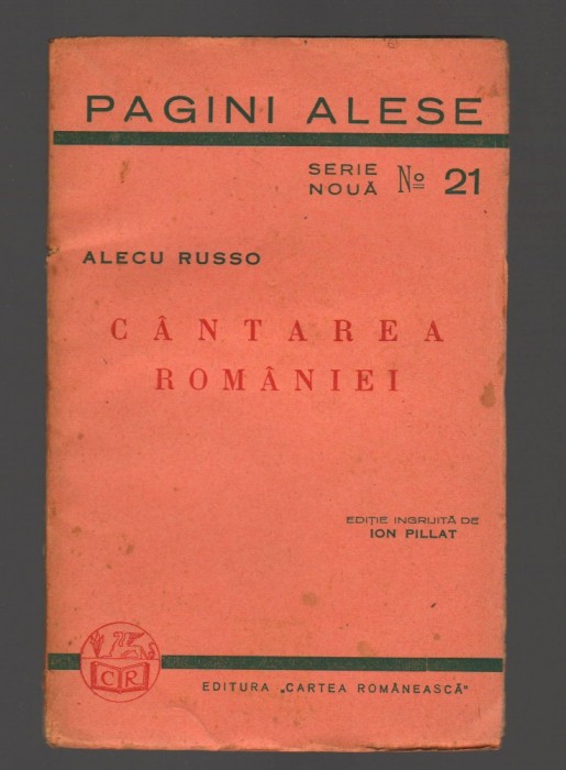 C8570 CANTAREA ROMANIEI - ALECU RUSSO. PAGINI ALESE NR.21