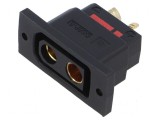 Conector alimentare DC soclu QS mamă PIN 2 lipire neagră