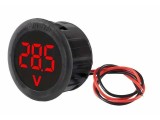 Voltmetru Digital LED 4-100V, 33.8mm, Rosu, DC, Protectie Inversa, Consum Redus, Montaj Universal, Masurare Tensiune