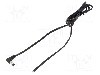 Cablu alimentare DC, cabluri, DC 5,5/2,1 mufa, negru, 1,5m, WEST POL - A21-TT-T050-150BK