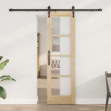 Ușă glisantă vidaXL cu set de accesorii 61x198.5 cm Lemn solid de pin
