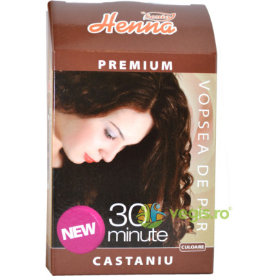 Henna Premium Castaniu 60g foto