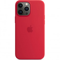 Husa spate Apple MMTN2FE/A Silicone Case cu MagSafe pentru iPhone 13 Pro Max,(PRODUCT)RED,Blister