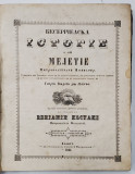 Bisericeasca istorie a lui Meletie, traducerea lui Veniamin Costachi, Tomul IV partea I, Iasi 1843