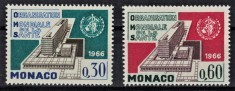 MONACO 1966 - O.M.S. sediul central din Geneva/ serie completa MNH foto