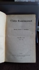 VIATA ROMANEASCA - REVISTA LITERARA SI STIINTIFICA. ANUL XIII, 1920. NR.4,5 SI 6 foto