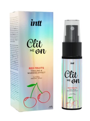 Spray Clit Me On cu Efect Incalzire, Aroma Fructe Rosii, 12 ml foto