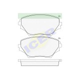 Set placute frana Icer 181519, parte montare : Punte Fata