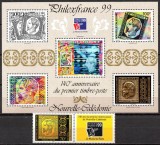 NOUA CALEDONIE 1999, Expo. PHILEXFRANCE, Aniversari, serie neuzată, MNH