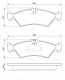 Set Placute Frana Disc Bosch 0986424219 Mercedes-Benz Sprinter VW LT