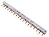 Bară colectoare electrică 16mm2 3 poli 400V 27mm 18 module