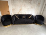 SET ALITA NEGRU CANAPEA EXTENSIBILA+2 FOTOLII PERSONALIZABIL PE CULORI