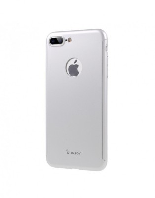 Husa protectie completa IPAKY pentru iPhone 7 Plus 5.5 inch, silver foto