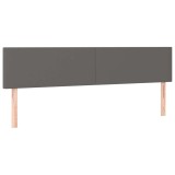Cumpara ieftin Tablii de pat, gri, 160x5x78/88 cm, piele ecologica