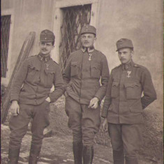 HST P327 Poză ofițeri austro-ungari decorați Feldpostamt 394 Primul Război