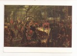 FA91 -Carte Postala- GERMANIA - Adolph Menzel, Das Eisenwalzwerk - Nationalgalerie Berlin, necirculata