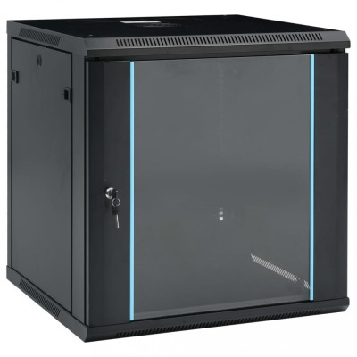 vidaXL Dulap server, montare pe perete, 12U, 19&amp;quot; IP20 600x600x640 mm foto