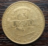 (M870) MONEDA ITALIA - 200 LIRE 1966, CENTENARIUL - GUARDA DI FINANZA