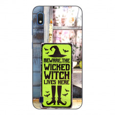 Husa Samsung Galaxy A10 Silicon Gel Tpu Model Halloween Wicked Witch Lives Here foto