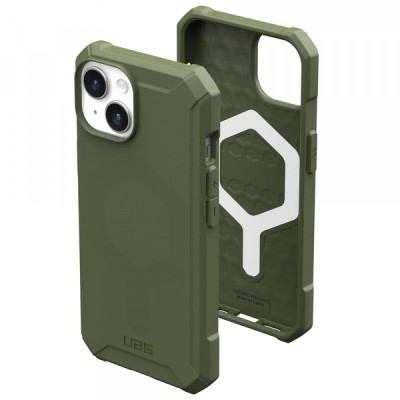 Husa MagSafe pentru Apple iPhone 15 Plus, Urban Armor Gear, Essential Armor, Verde foto