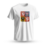 Echipa națională de hochei tricou de bărbați Czech republic National Emblem 2025 white - L