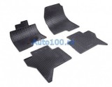 Covorase Cauciuc Auto Rigum Mitsubishi Pajero III/IV (2000-2015) Negre, Dedicate, Fara Miros, Margine Protectie