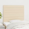 VidaXL Tăblii de pat, 2 buc, crem, 100x5x78/88 cm, textil 3116467