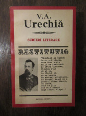 SCRIERI LITERARE V. A. URECHIA , BUCURESTI 1976 foto