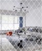 Set 58 Oglinzi Acrilice din PVC, in forma de Romb, Autoadezive pentru Decorarea Peretilor, 100 x 100 cm, Premium, CBD CORAL BEST DEALS