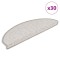 vidaXL Covorașe scară autoadezive aspect sisal 30 buc Platina 3365870