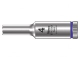 Tubulară HEX 4mm Oțel Crom-Vanadium 50mm