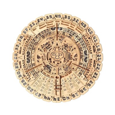 Puzzle 3D Calendar Maya, 73 piese, lemn foto