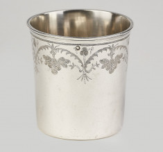 Pahar,pocal din argint masiv 950,Franta an 1793-raritate,piesa de colectie foto