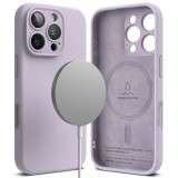 Husa pentru iphone 16 pro - ringke silicone magnetic magsafe - lavender