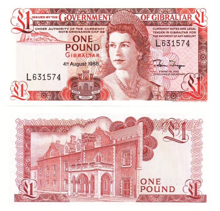 Gibraltar 1 Pounds 1988 P-20 UNC