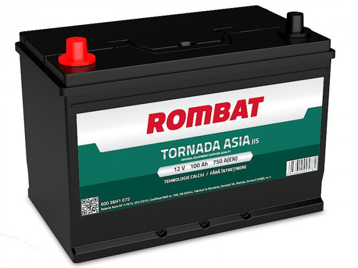 Acumulator Rombat 12V 100AH Tornada Asia 38440 60036H1075ROM