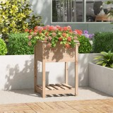 Cumpara ieftin Jardinieră cu raft, 54x54x81 cm, lemn masiv de pin