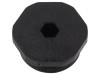 Capac de protecţie M32 1,5 IP68 poliamidă neagră 36mm