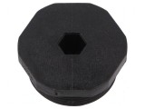 Capac de protecţie M32 1,5 IP68 poliamidă neagră 36mm