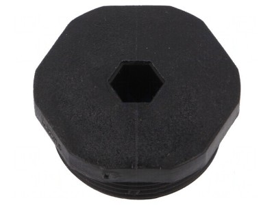Capac de protecţie M32 1,5 IP68 poliamidă neagră 36mm foto