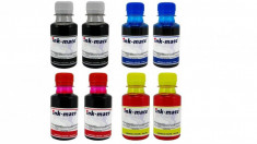 Pachet flacon refill cerneala Ink-Mate 800ml T6M19AE (907XL) negru x2 T6M03AE (903XL) cyan x2 T6M07AE (903XL) magenta x2 T6M11AE (903XL) galben x2 com foto