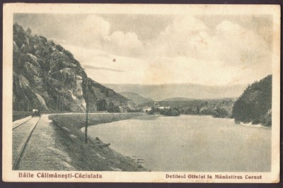 3098 - CALIMANESTI, Valcea, Drezina C.F.R. Romania - old postcard - used - 1937 foto