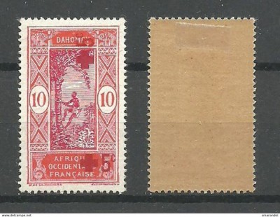DAHOMEY 1915 VARIETE DUBLU SUPRATIPAR MH foto